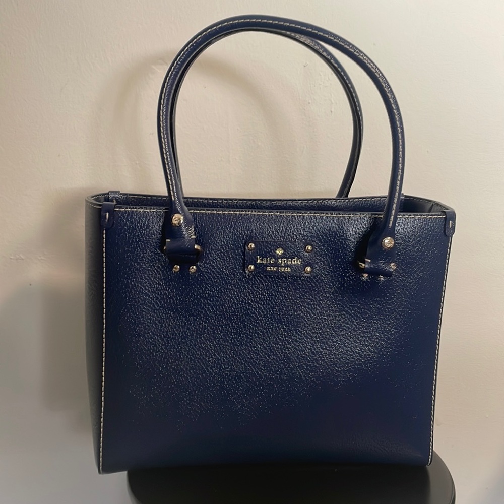 Kate Spade Authentic Wellesley Quinn Tote - Navy Blue